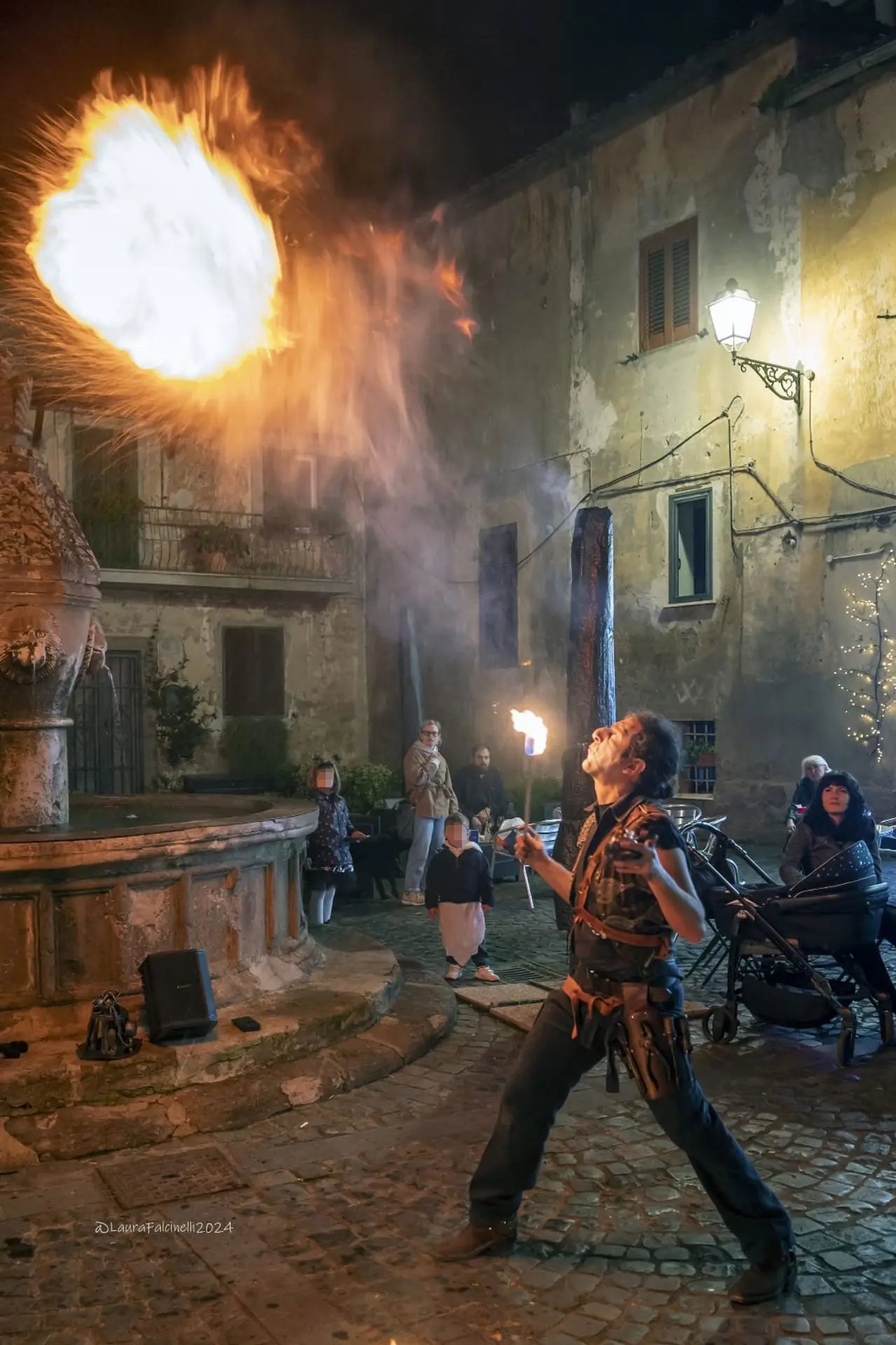 Andrea Corvo — fire breath piazza